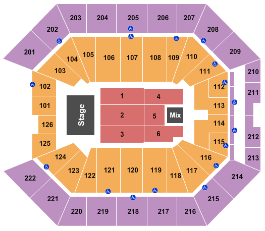 Golden 1 Center Trans-Siberian Orchestra Seating Chart